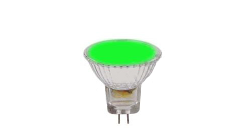 Halogeenlamp MR11 35mm 20W 12V GU4 30° groen