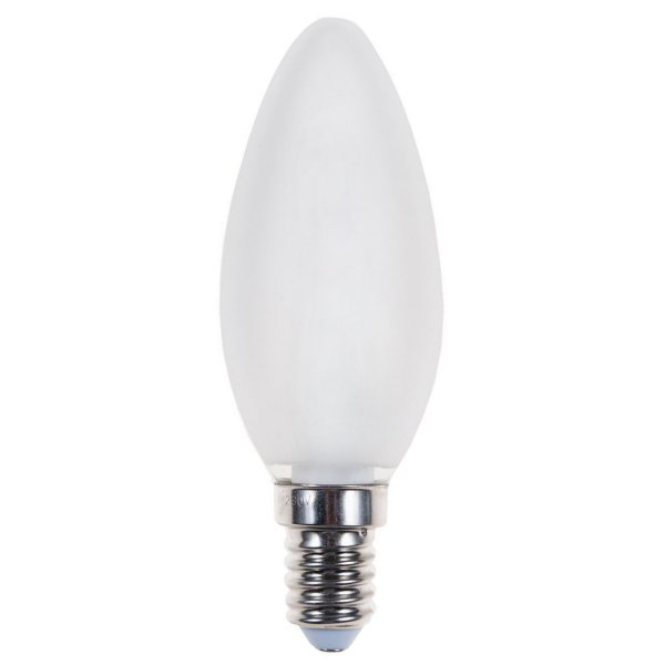 Kaarslamp 60W E14 230V B35 versterkte constructie mat