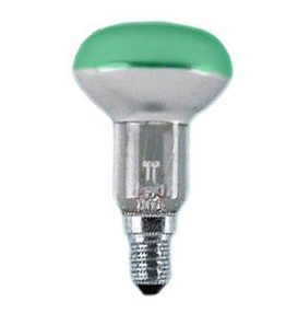 Osram reflectorlamp 50mm 40W E14 groen retourlamp, kan prijsetiket op zitten
