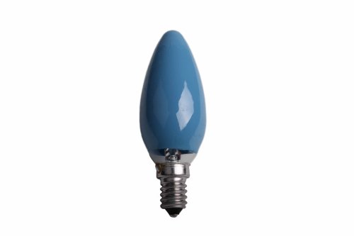 Kaarslamp 25W E14 230V blauw
