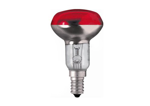 Philips reflectorlamp R50 40W E14 230V rood