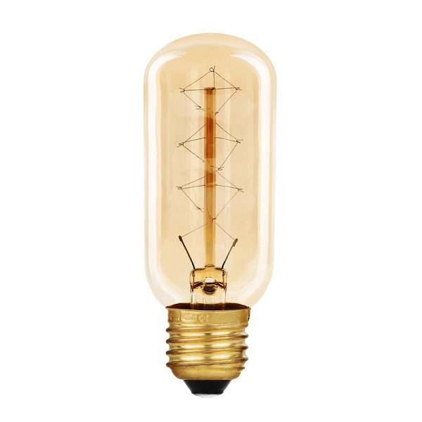Spectrum decospiraal buislamp 40W E27 230V Gold tint 38x107mm zig zag