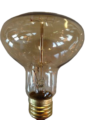 Decospiraal pompoenlamp 40W E27 230V goud