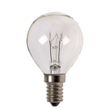 Ovenlamp kogel 25W E14 230V 300° helder