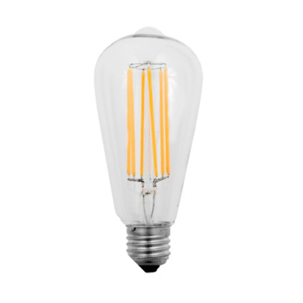 SPL Rustika ST58 filament LEDlamp 6W E27 230V 2200K kleur 822 helder dimbaar