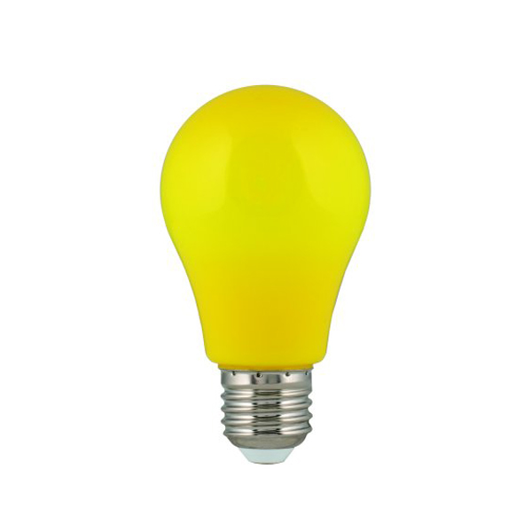 Bailey BaiColour LED normaallamp 5W E27 230V A60 IP44 met kunststof bol geel niet dimbaar