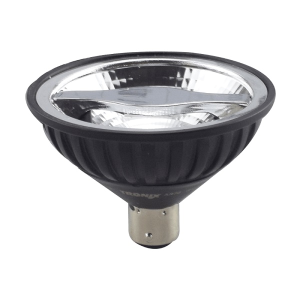 Tronix 175-370 AR70 LEDlamp 7W Ba15d 230V 2700K kleur 927 36° dimbaar inclusief driver, lampvoet en Eurosnoer