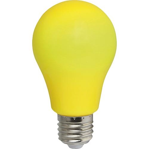 LED normaallamp A60 3W E27 230V met kunststof bol geel niet dimbaar