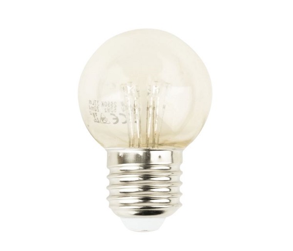 Showgear LED kogellamp 1W E27 822 2200K 220-240V P45 IP44 helder niet dimbaar