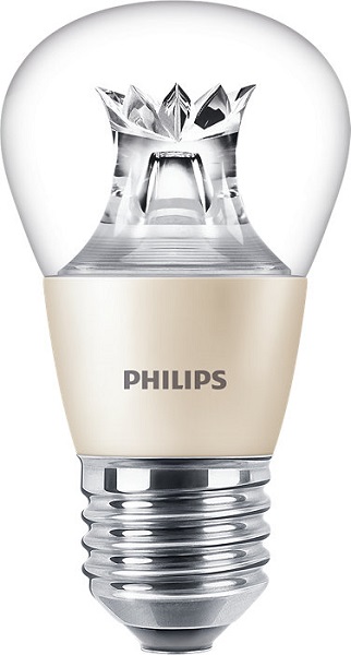 Philips Master LED kogellamp DT 2,8W=25W E27 240V 2700K-2200K kleur 827-822 P48 helder DimTone dimbaar