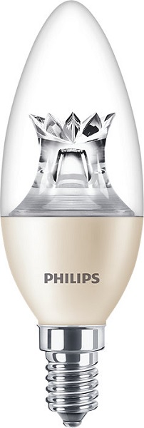 Philips Master LED B38 kaarslamp DT 2,8W=25W E14 220V-240V 827-822 helder DimTone dimbaar