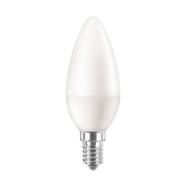 Philips CorePro LED B38 kaarslamp 7W=60W E14 220V-240V 827 mat niet dimbaar