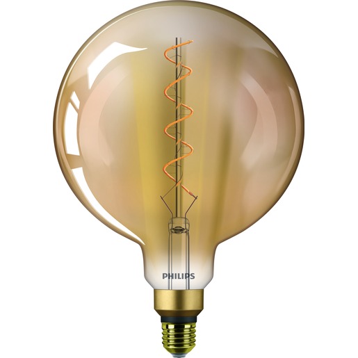Philips Classic Vintage flexLED filament LED globelamp 200mm 5W-25W E27 220-240V 2000K kleur 820 goud niet dimbaar