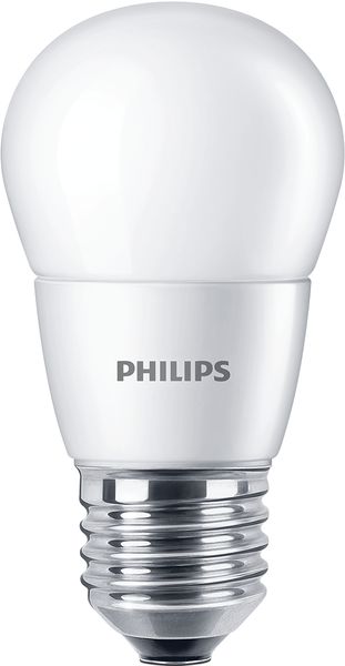 Philips CorePro LED kogellamp 7W-60W E27 220V-240V 2700K kleur 827 P48 mat niet dimbaar