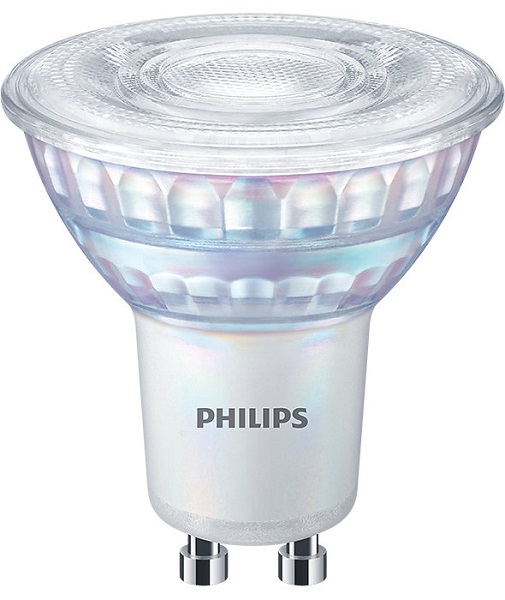 Philips CorePro LEDspot 5W=50W GU10 220V-240V 2700K kleur 827 36° dimbaar