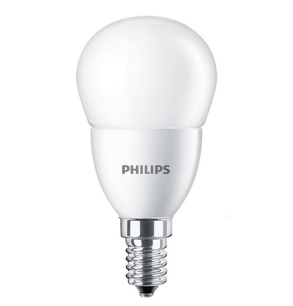 Philips CorePro LED kogellamp ND 5,5W-40W E27 220V-240V 6500K kleur 865 P45 mat niet dimbaar