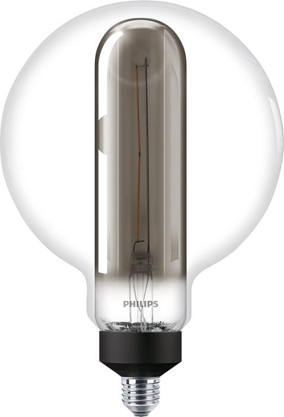 Philips giant crystal filament LED lamp 7W=26W E27 220-240V 1800K kleur 818 smoky dimbaar