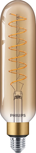 Philips Classic T65 flexLED filament Giant LED buislamp 6,5W=40W E27 220-240V 1800K kleur 818 goud dimbaar