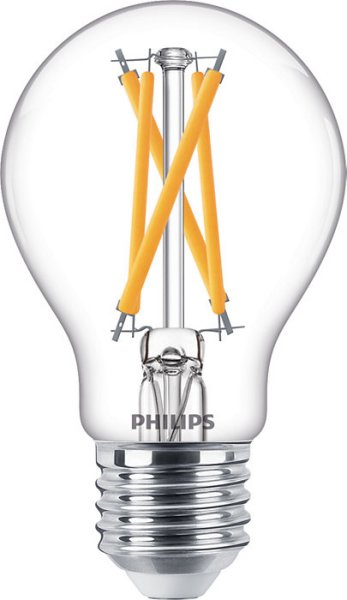 Philips Classic LED normaallamp CRI90 DT 7W=60W E27 220V-240V 2700K-2200K kleur 927-922 A60 helder dimbaar