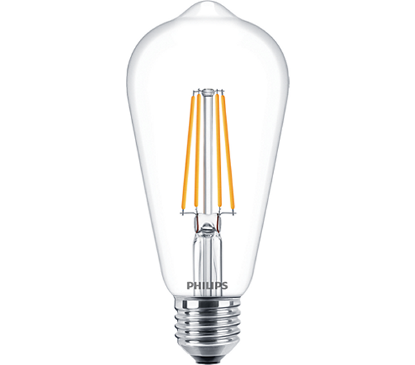 Philips Classic ST64 filament LEDlamp D 7,2W=60W E27 220V-240V 2700K kleur 827 helder dimbaar