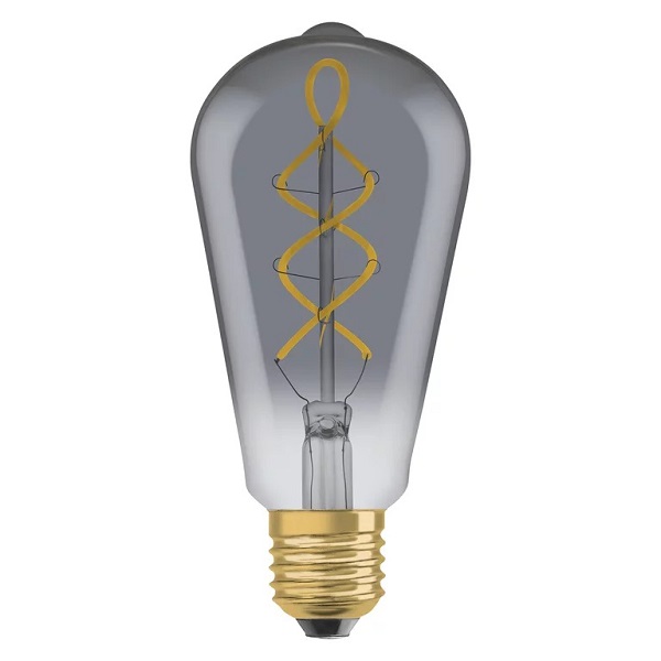 Osram Vintage 1906 Classic ST64 filament LEDlamp 4W=15W E27 220V-240V  818 1800K Smoke rookglas niet dimbaar