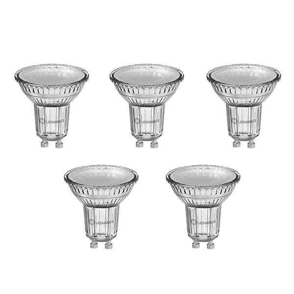 Ledvance Performance Class LED PAR16 4,3W=50W GU10 220V-240V 827 2700K 36° niet dimbaar set 5