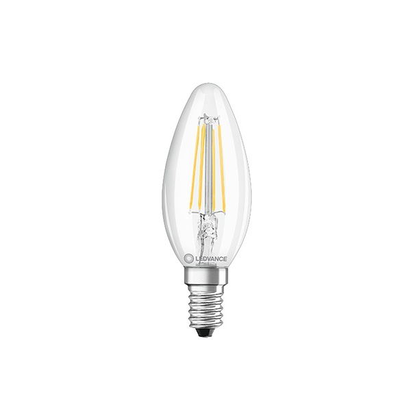 Ledvance Performance Class Classic B35 kaars filament LED 4,8W=40W 827 helder dimbaar
