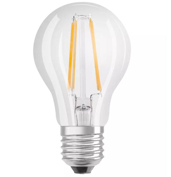 Osram Parathom Retrofit LED Classic A filament normaallamp 6,5W=60W E27 220V-240V 2700K kleur 827 helder dimbaar