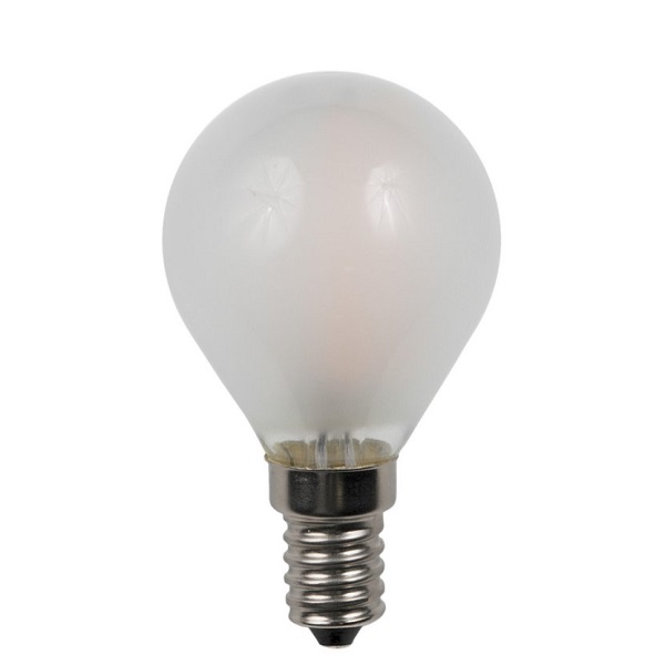 SPL filament LED kogellamp 4W E14 230V 2700K kleur 827 mat dimbaar