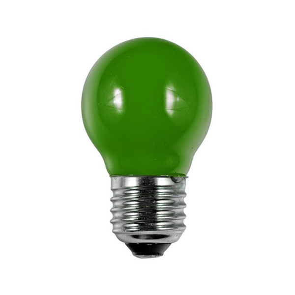 SPL filament LED kogellamp 1W E27 230V groen niet dimbaar