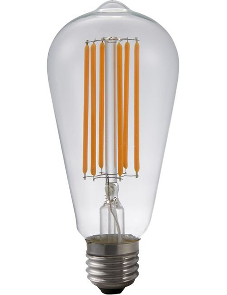 SPL Rustika ST64 filament LEDlamp 6,5W E27 230V 2200K kleur 922 helder dimbaar