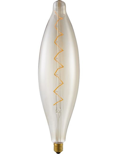 SPL Big Spiral flexLED filament LEDlamp 6W E27 230V 2500K kleur 925 goud dimbaar
