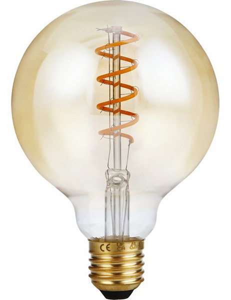 SPL flexLED filament globelamp 95mm AX 4W E27 230V 2000K kleur 920 goud dimbaar