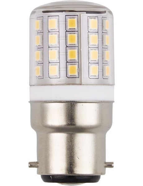 SPL LED buislamp 3W Ba22d 230V 830 3000K helder niet dimbaar