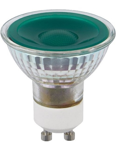 SPL LEDspot MR16 5W GU10 230V groen 38° dimbaar