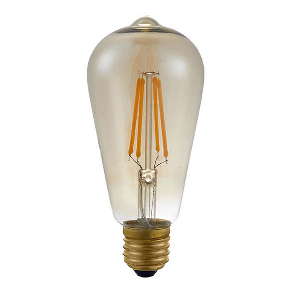 SPL Rustika ST64 filament LEDlamp 10W E27 230V 2000K kleur 820 goud dimbaar