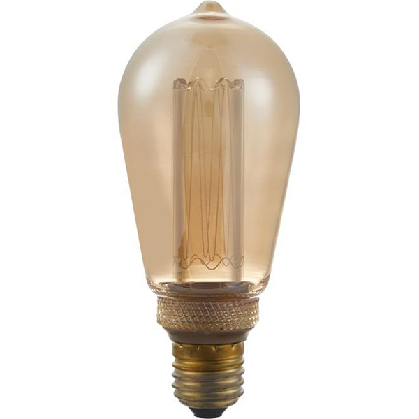 SPL Vintage ST64 LEDlamp 3,5W E27 230V 1800K kleur 818 goud dimbaar