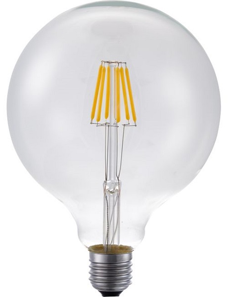 SPL filament LED globelamp 125mm 6,5W E27 230V 2200K kleur 922 helder dimbaar