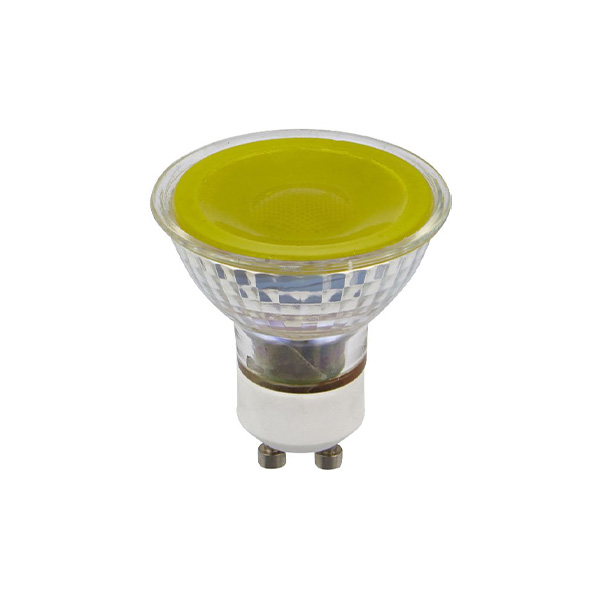SPL LEDspot MR16 5W GU10 230V geel 38° dimbaar
