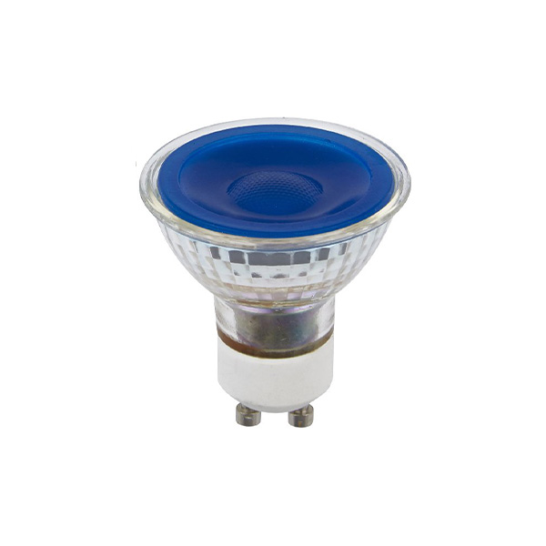 SPL LEDspot MR16 5W GU10 230V blauw 38° dimbaar