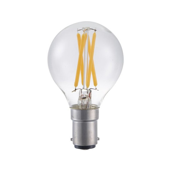 SPL filament LED kogellamp 4W=30W Ba15d 230V 2700K kleur 927 helder dimbaar