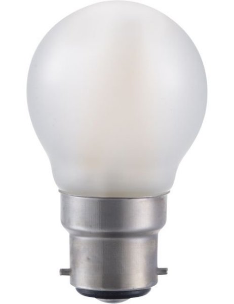 SPL filament LED kogellamp 4W=30W Ba22d 230V 2500K kleur 925 mat dimbaar