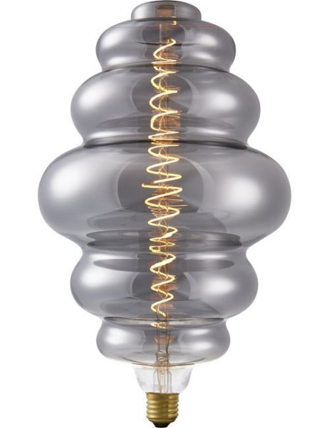 SPL fil LEDlamp BIG FleX Lampion 6W E27 230V 2200K kleur 822 smoke dimbaar