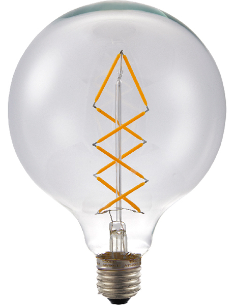 SPL filament LED globelamp 125mm 6,5W=40W E27 230V 2200K kleur 922 helder dimbaar