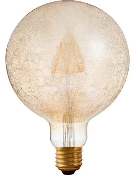 SPL filament LED globelamp 125mm 4W=21W E27 230V 2000K kleur 920 ijs-goud dimbaar