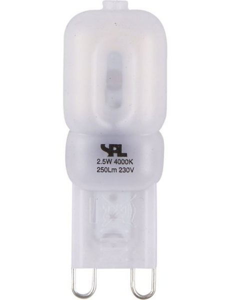 SPL LEDlamp 2,5W=19W G9 230V 2700K kleur 827 mat dimbaar