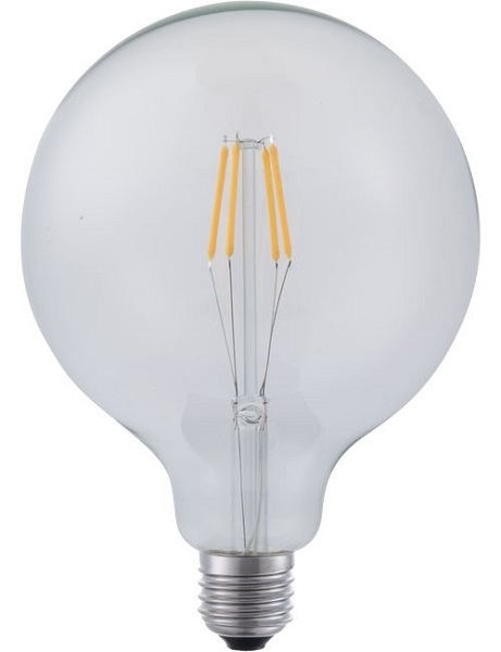 SPL filament LED globelamp 125mm 4,5W E27 230V 2700K kleur 827 helder dimbaar