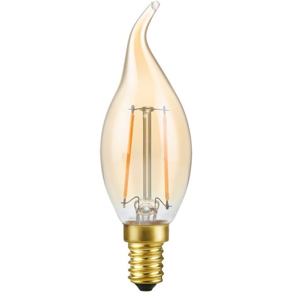 SPL filament LED bentip kaarslamp 2,9W E14 220V-240V 922 2200K goud dimbaar