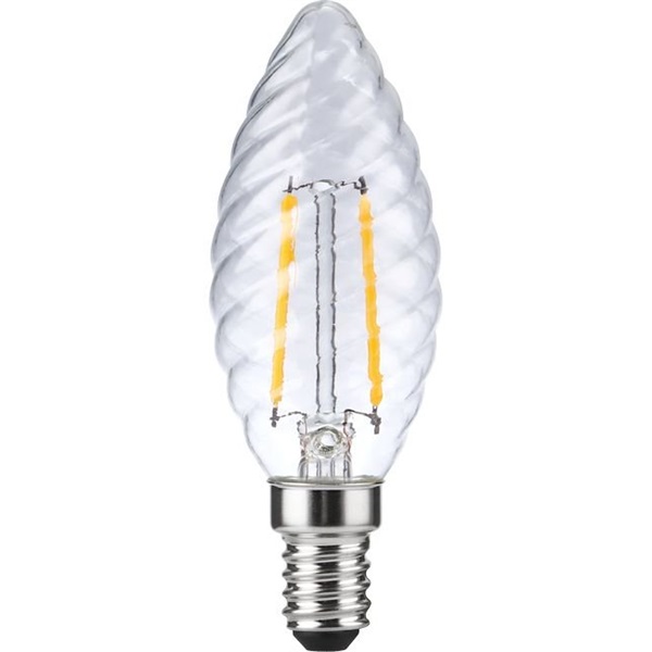 SPL filament LED gedraaide kaarslamp 2W E14 220V-240V 925 2500K helder dimbaar
