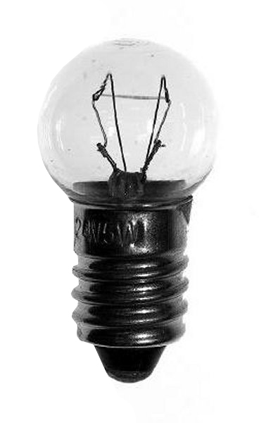 Lamp E10 10V 0,5W 50mA 11x24mm helder